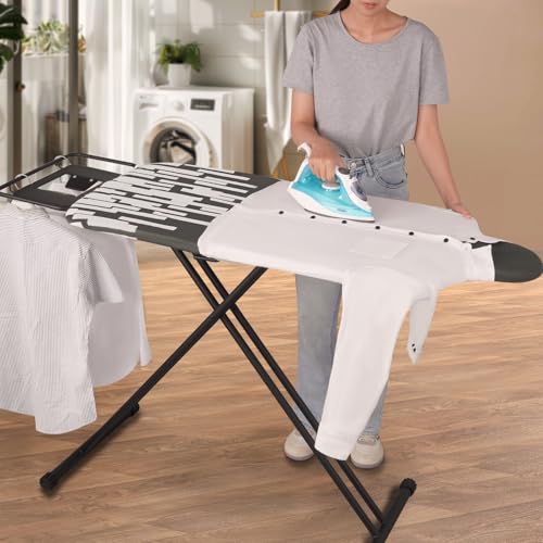 SLIETON Extra Large Ironing Board with Hang Rail and Iron Rest 64" L x 20" W x 38" H