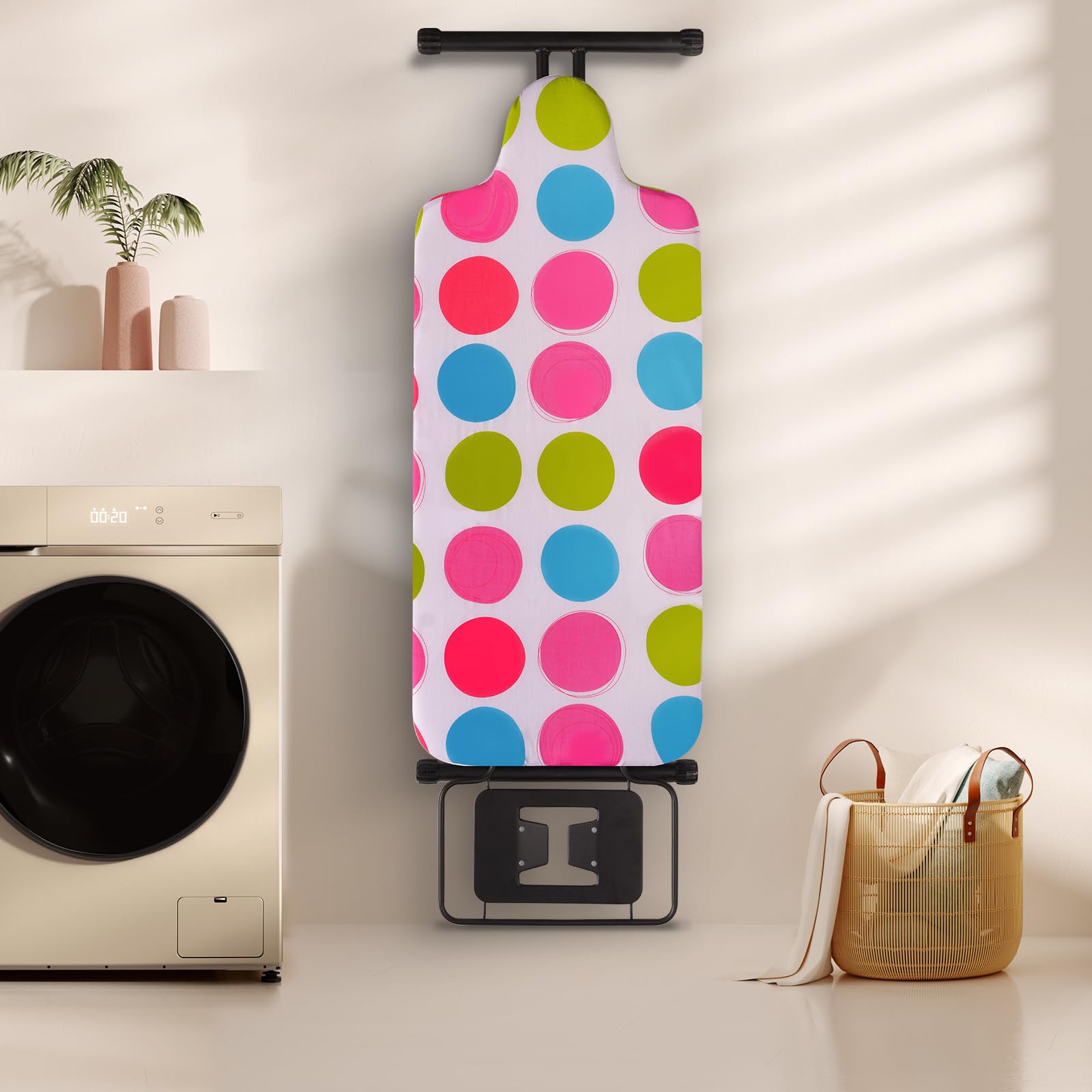 SLIETON Extra Large Ironing Board with Hang Rail and Iron Rest 64" L x 20" W x 38" H