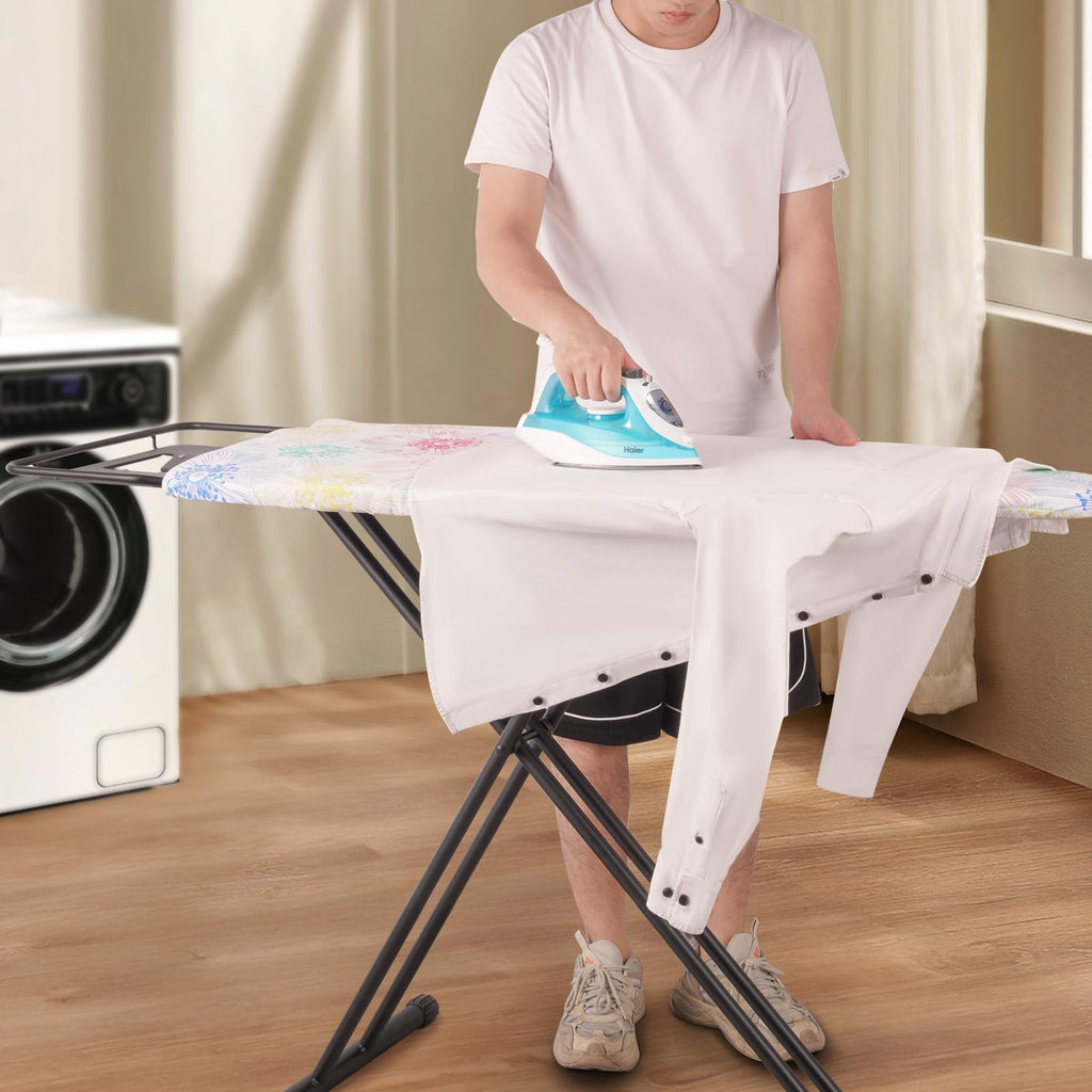 SLIETON Extra Large Ironing Board with Hang Rail and Iron Rest 64" L x 20" W x 38" H